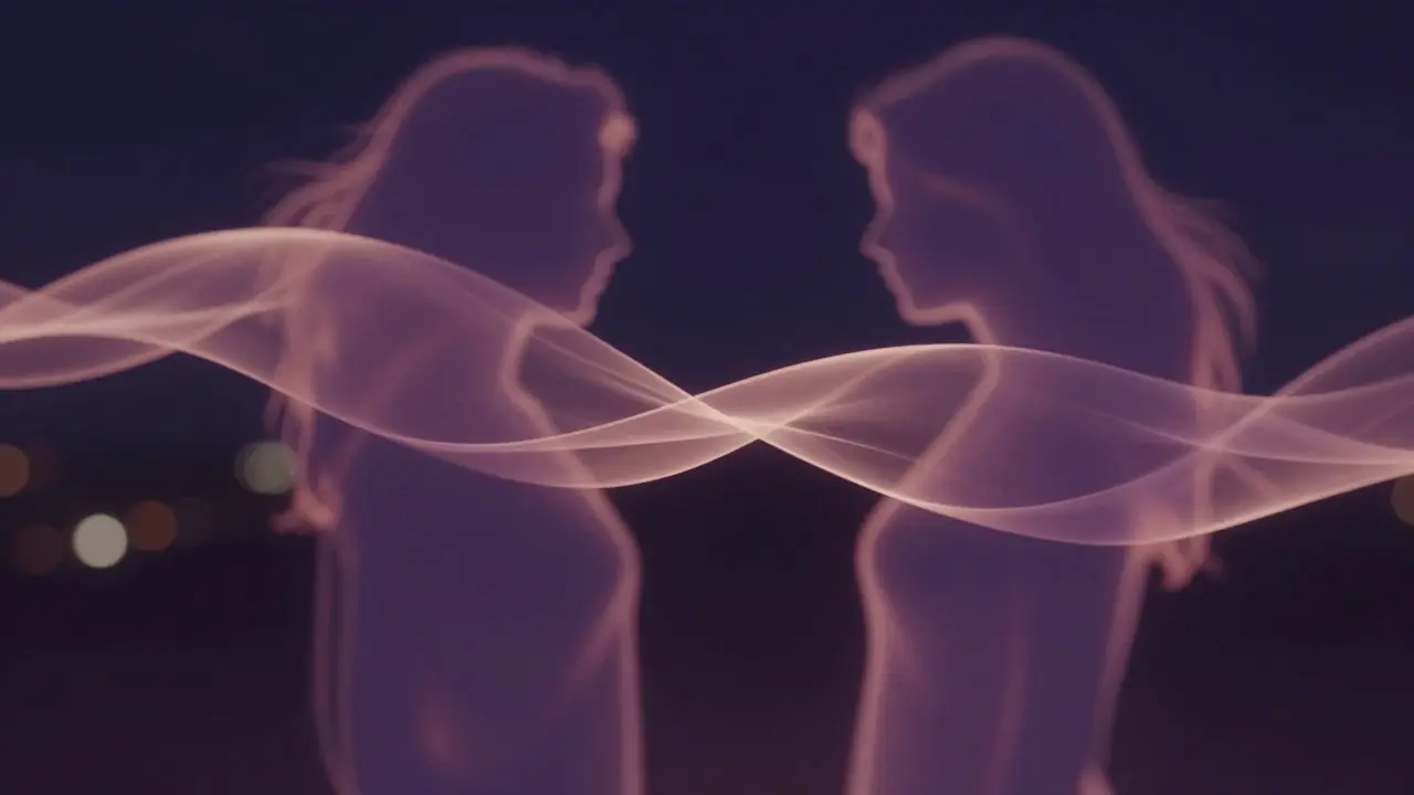 Représentation abstraite de connexion émotionnelle et de détente sensuelle