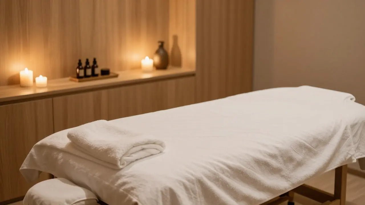 Intérieur luxueux et apaisant d'un spa haut de gamme à Prague